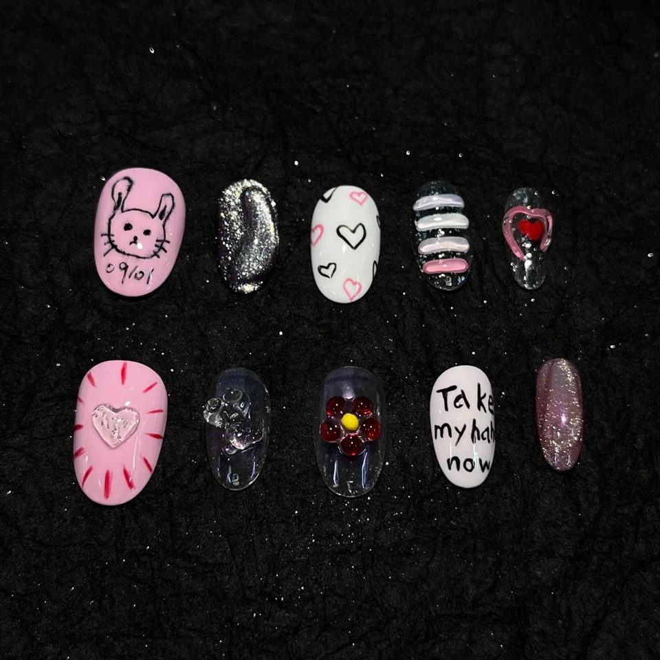 Cartoon Graffiti Nails